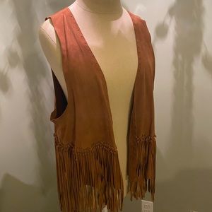 American Eagle Fringe Vest